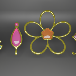 Gems1.png Fichier 3D Pack de gemmes des personnages de Puella Magi Madoka Magica・Design pour imprimante 3D à télécharger