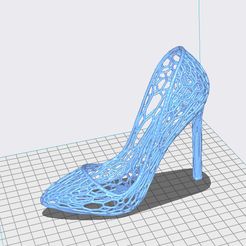 Zapato_Voronoi_f0.jpg Archivo STL Zapato con Tacón / Diseño Voronoi・Modelo para descargar y imprimir en 3D