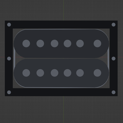 Blender-3.6.2.0-26_08_2023-01_16_35-2.png OBJ file humbucker pickup uncovered low poly・3D print object to download