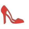 High_Heel_PS_06.png High Heel and Pony Tail Shaped Phone Stand Bundle- Instant Download - No Supports Needed