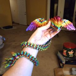 FLYING SERPENT, QUETZALCOAT, WINGED SERPENT, ARTICULATING FLEXI WIGGLE PET, PRINT IN PLACE, FANTASY SNAKE