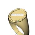 volume1.jpg Braided wire engravable oval signet ring 3D print model