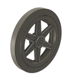 Rad1.png Spoked wheel, guide wheel, wheel