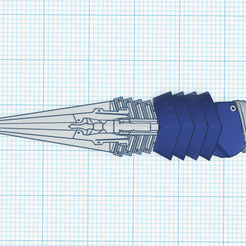nemesis-prime-spike-blade.png Free STL file TLK Nemesis Prime's arm Blade・3D print design to download
