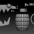 Preview12.jpg Jinx Chompers Granades - League of Legends Cosplay - LOL 3D print model