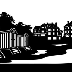 hardelot.png Fichier STL Skyline Hardelot・Objet imprimable en 3D à télécharger