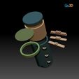 STL-80009-Motivleuchte-Rund2.jpg STL file Table or shelf lamp STL high polygon, 3D printing model・3D printable design to download