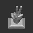 11.jpg Low poly Hand sign two fingers, Hand sign two fingers