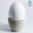 Folie5.jpg Egg Cup "Unbowed" 3D Print Stl File | Bambu Studio 3MF included | Easter Gift