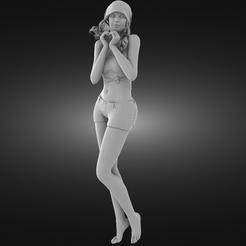 Girl-in-love-render.png STL file Girl in love・Model to download and 3D print