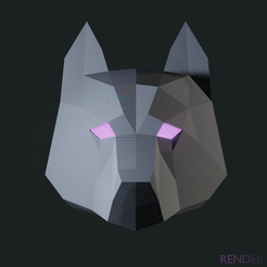 2023-03-05-02_12_59-3D-Builder.png Fichier STL gratuit Masque polygonal du loup・Plan imprimable en 3D à télécharger