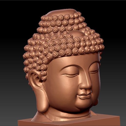 BuddhaHeadSculpture7.jpg Download free STL file buddha • 3D print design, stlfilesfree