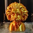 1747326374601.jpg Busto Educativo Albert Einstein - 4 Colores AMS/STL | Ciencia STEM Icono Figurilla
