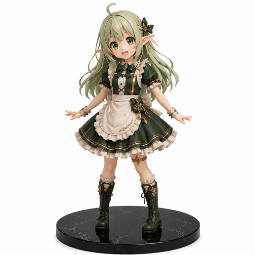 Modelo de chica Elfa kemonomimi