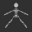 Skeleton_07.jpg Fully Articulated Human Skeleton 3D Print-In-Place STL Model Fidget Toy