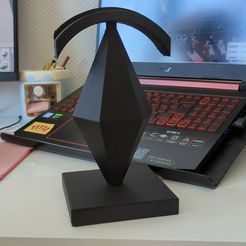 PXL_20230715_081255697_exported_5891-1.jpg STL file Helmet holder Plumbob | Sims 4 Inspiration・3D printable model to download