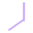 Rear_stick_L.stl Stand on front rack of Segway AT5/AT6.