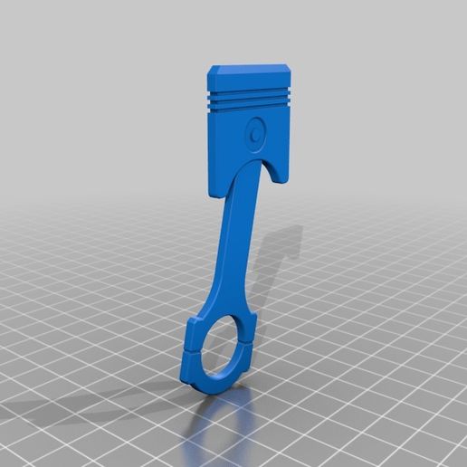 STL file Keychain Piston・3D printing design to download・Cults