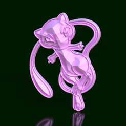 151-Mew-Cristal.png Mew Crystal Effect Sculpture - Pokémon Elegance