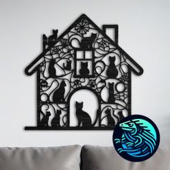 11.jpg Cats House Wall Decoration