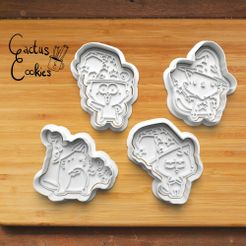 Bild.jpg Archivo 3D Juego de cortapastas Wizard Cats 0414・Diseño imprimible en 3D para descargar