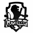 House-Gryffindor.jpg Hogwarts House Crest Silhouette Gryffindor Hufflepuff Ravenclaw Slytherin