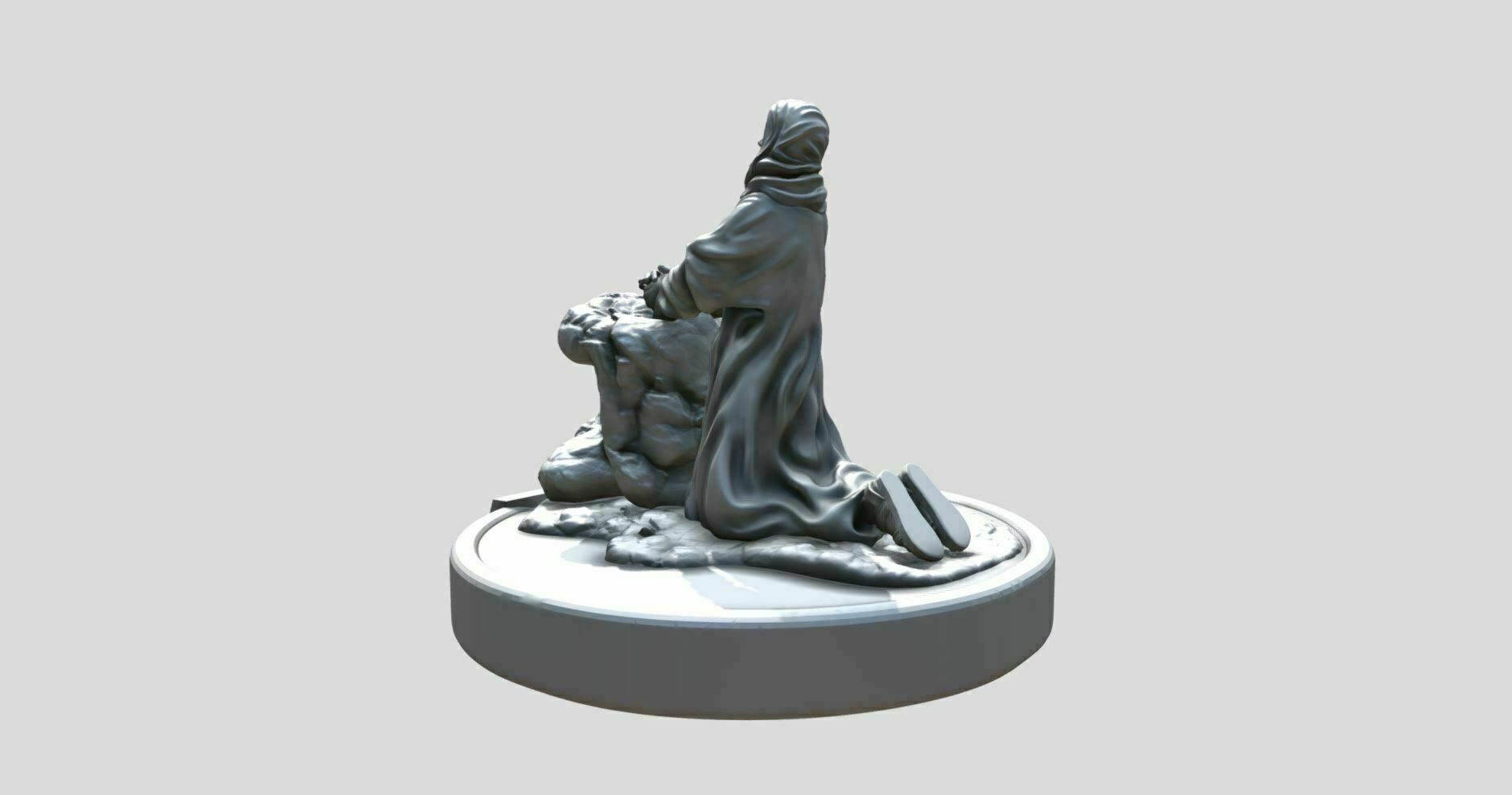 5.jpg STL-Datei Jesus betet in Gethsemane - 3DPrinting kostenlos・Design für 3D-Drucker zum herunterladen, ronnie_yonk