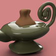 alladin-lamp v11.png vessel vase magic aladdin lamp for gin for magic ritual for 3d-print or cnc