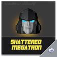 v SHATTERED MEGATRON Cabeça de Megatron estilhaçada