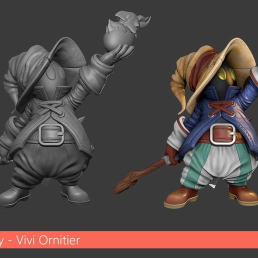 vivi-ornitier-with-baby-chocobo-final-fantasy-3d-model-924e49824c.jpg Chibi Vivi Ornitier com Chocobo - Final Fantasy IX