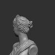 WRNWR.jpg Artemis Diana Bust Head Greek Roman Goddess Statue Handmade Sculpture