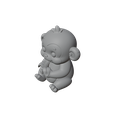 Cute-Monkey-Eating-Banana---STL-and-GLB-File-for-3D-Printing---Cartoon-Monkey-Fig-5.png Macaco giro a comer banana - Ficheiro STL e GLB para impressão 3D - Estatueta de macaco dos desenhos animados com banana