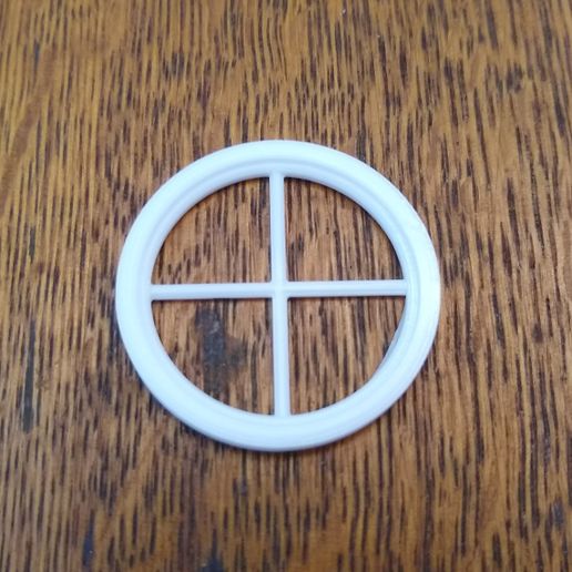 🪟 Round Window with Crossbars・ STL File for 3D printing・Cults