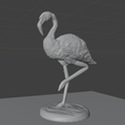FLAMINGO-SKETCH.png Flamingo sculpture stl 3d print file