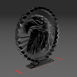 56.png Eagle Watching Its Prey - Suspended 3D - No Support - Thread Art STL