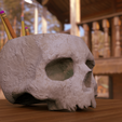 Lapicero0002.png Skull Pencil Container
