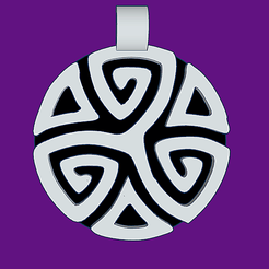 1.png Archivo STL gratis Colgante celta・Objeto imprimible en 3D para descargar