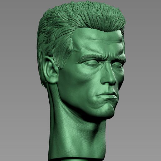13.jpg Kopf Arnold schwarzenegger T800 3d Druck Modell