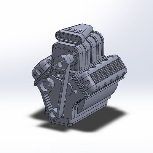 Assemblagev8.JPG Бесплатный STL файл V8 engine 1/10・Идея 3D-печати для скачивания, croky_b