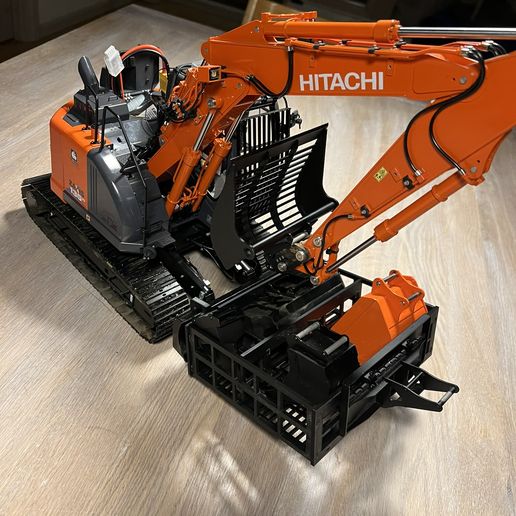 🧺 Tool Basket for Sfrog Hitachi Zaxis Zx135US 1/14・ OBJ File for