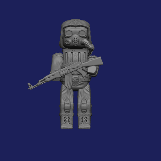StalCraft 3d model (Minecraft Stalker)
