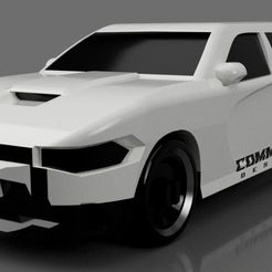 Charger_v6.jpg Бесплатный 3D файл Dodge Charger - SRT 8 Version - car - no support・3D-печатная модель для скачивания