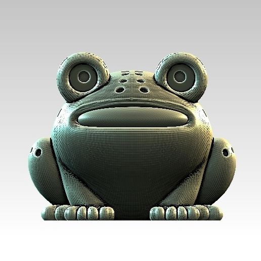 STL file Cheerful Frog Object 🐸 (OBJ and 3MF)・Model to download and 3D ...
