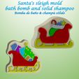 poi.jpg Santa's sleigh MOLD: BATH BOMB, SOLID SHAMPOO