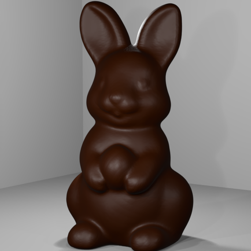 Chocolate Easter Bunny  4 3D model