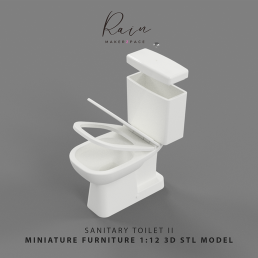 Muebl En Miniatura Para Casa De Muñecas, Baño, Inodoro, Taburete De