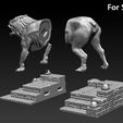 17.jpg Predator Dog  Model Printing Miniature Assembly File STL OBJ for 3D Printing FDM-FFF DLP-SLA-SLS inspired by the film, THE PREDATOR, from 2018