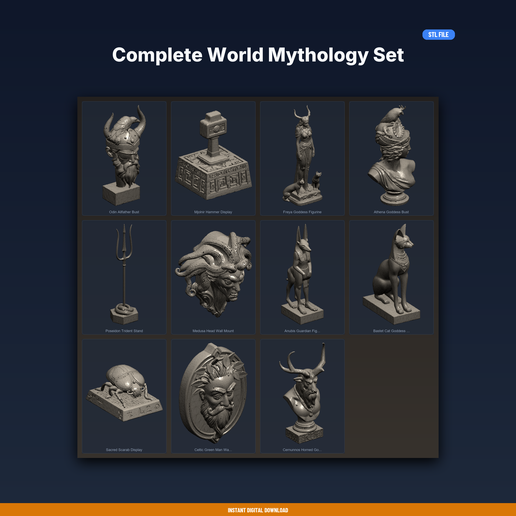 Complete World Mythology Set - 11-Model STL Bundle