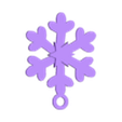 flake1.STL Dainty Snowflake Xmas Ornament