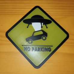 No-Parking-Sign-1.jpg Fichier STL Panneau d'interdiction de stationner・Design pour impression 3D à télécharger